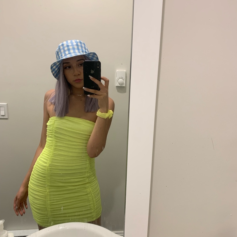 Ruffled Neon Dress
